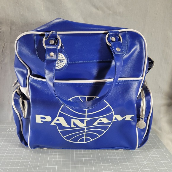 PAN AM Pan American World Airways Blue Travel Flight Bag NOS Licensed Shoulder